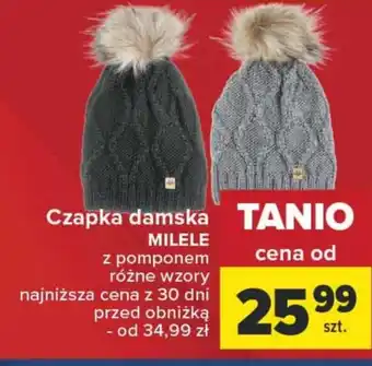 Carrefour Czapka damska oferta