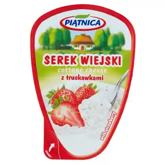 Społem Piątnica serek wiejski z truskawkami 150 g oferta