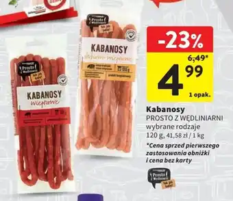 Intermarche Kabanosy PROSTO Z WĘDLINIARNI 120g oferta
