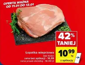 Carrefour Łopatka bez kości oferta