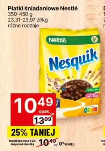 Delikatesy Centrum Płatki śniadaniowe Nestlé 350-450 g oferta