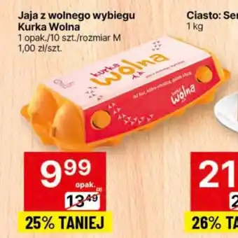 Delikatesy Centrum Jaja z wolnego wybiegu Kurka Wolna oferta