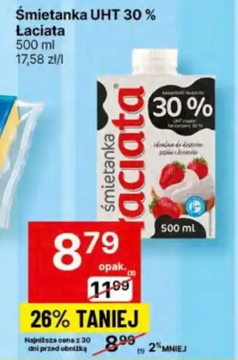 Delikatesy Centrum Śmietanka UHT 30% Łaciata 500 ml oferta