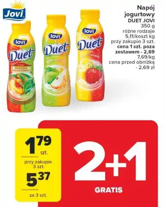 Carrefour Market Napój jogurtowy DUET JOVI 350 g oferta
