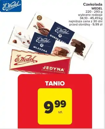 Carrefour Market Czekolada WEDEL 220-293 g oferta