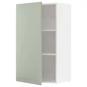 IKEA Metod Szafka ścienna z półkami, biały/stensund jasnozielony, 60x100 cm oferta