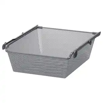 IKEA Komplement Kosz druciany z wysuwaną prowadnicą, ciemnoszary, 50x58 cm oferta