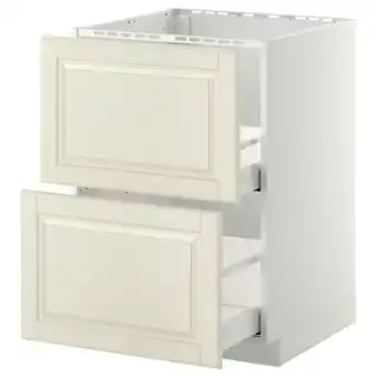 IKEA Metod / maximera Sz stj zl+2fr/2szu, biały/bodbyn kremowy, 60x60 cm oferta