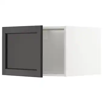 IKEA Metod nadstawka na lodówkę/zamrażarkę, biały/lerhyttan bejcowane na czarno, 60x40 cm oferta