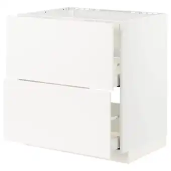 IKEA Metod / maximera szafka stojąca pł/okap zint. z szuf, biały/veddinge biały, 80x60 cm oferta