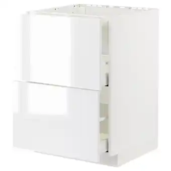 IKEA Metod / maximera szafka stojąca pł/okap zint. z szuf, biały/ringhult biały, 60x60 cm oferta