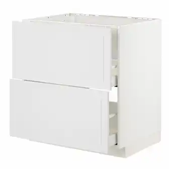 IKEA Metod / maximera szafka stojąca pł/okap zint. z szuf, biały/stensund biały, 80x60 cm oferta