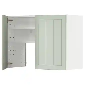 IKEA Metod szafka okapowa z półką/drzwiczkami, biały/stensund jasnozielony, 80x60 cm oferta