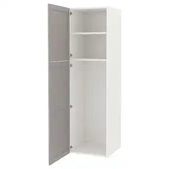 IKEA Enhet regał, biały/szary rama, 60x62x210 cm oferta