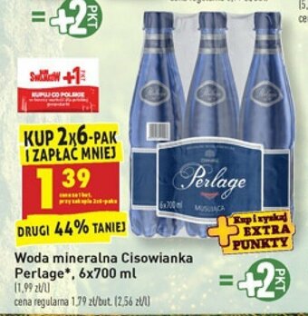 Biedronka Woda mineralna Cisowianka Perlage 700ml oferta