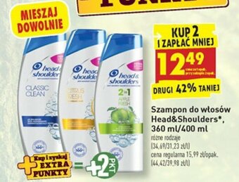 Biedronka Szampon do włosów Head & Shoulders 360-400ml oferta