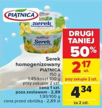 Carrefour Market Serek homogenizowany PIĄTNICA 150 g oferta
