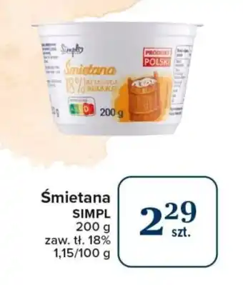 Carrefour Market Śmietana SIMPL 200 g oferta