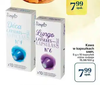 Carrefour Market Kawa w kapsułkach SIMPL 10 szt. oferta