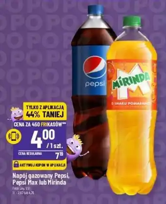 Polomarket Napój gazowany Pepsi, Pepsi Max lub Mirinda 1,5 l oferta