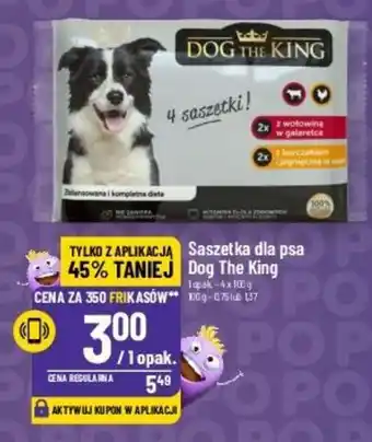 Polomarket Saszetka dla psa Dog The King 4 x 100 g oferta