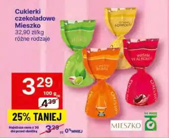 Delikatesy Centrum Cukierki czekoladowe Mieszko 100 g oferta