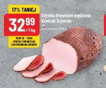 Polomarket Szynka drewnem wędzona Rzeźnik Szymon 1 kg oferta