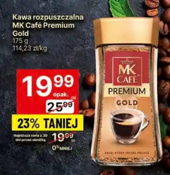 Delikatesy Centrum Kawa rozpuszczalna MK Café Premium Gold 175 g oferta