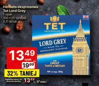 Delikatesy Centrum Herbata ekspresowa Tet Lord Grey oferta