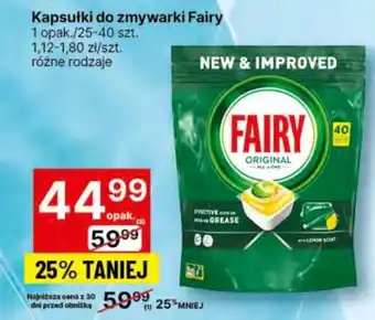 Delikatesy Centrum Kapsułki do zmywarki Fairy oferta