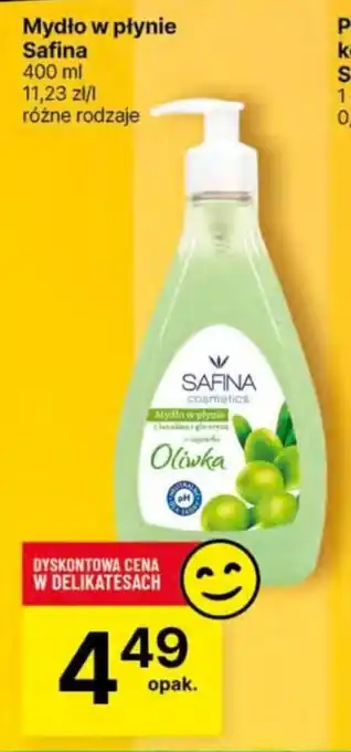 Delikatesy Centrum Mydło w płynie Safina 400 ml oferta