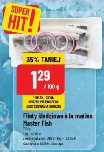 Polomarket Filety śledziowe à la matias Master Fish 100 g oferta