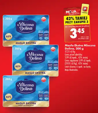 Biedronka Masło mleczna dolina oferta