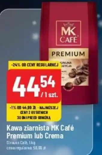Polomarket Kawa ziarnista MK Café Premium lub Crema Strauss Cafe 1kg oferta