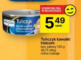 Delikatesy Centrum Tuńczyk kawałki w zalewie heliom 120 g oferta