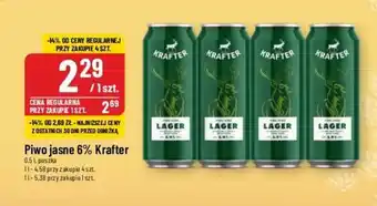 Polomarket Piwo jasne 6% Krafter 0,5l oferta