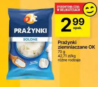 Delikatesy Centrum Prażynki ziemniaczane OK 70 g oferta