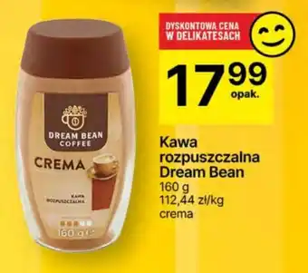 Delikatesy Centrum Kawa rozpuszczalna Dream Bean 160 g oferta