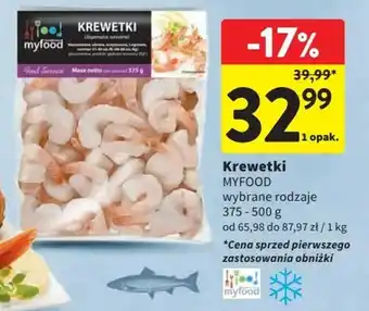 Intermarche Krewetki MYFOOD 375-500g oferta