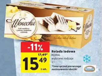 Intermarche Rolada lodowa KORAL 1l oferta