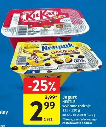 Intermarche Jogurt NESTLE 115-120g oferta