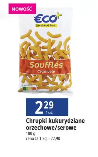 E.Leclerc Chrupki kukurydziane orzechowe/serowe 100g oferta