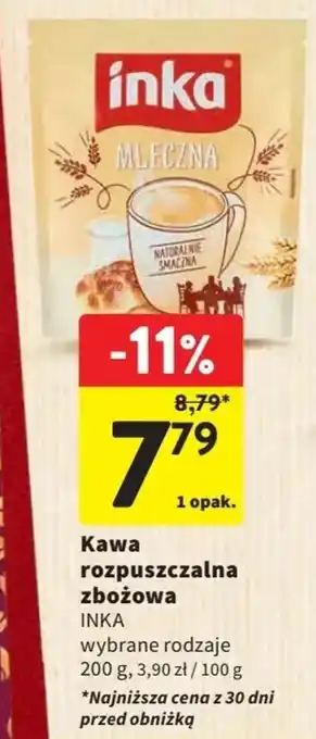 Intermarche Kawa rozpuszczalna zbożowa INKA 200g oferta