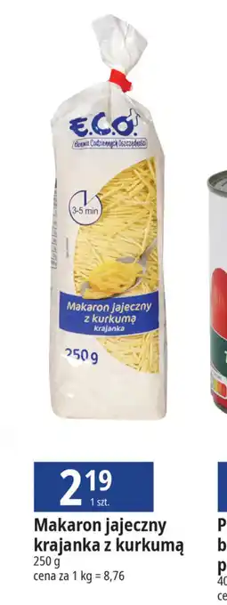 Makaron jajeczny krajanka z kurkumą 250g