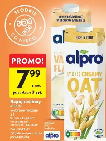 Intermarche Napój roślinny ALPRO 1l oferta