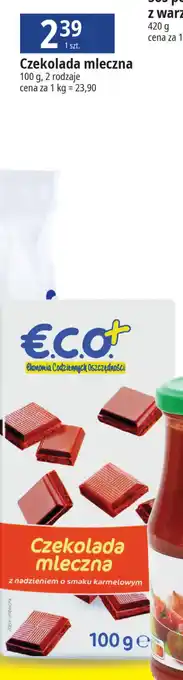 E.Leclerc Czekolada mleczna 100g oferta