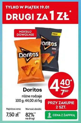 Żabka Doritos 100 g oferta