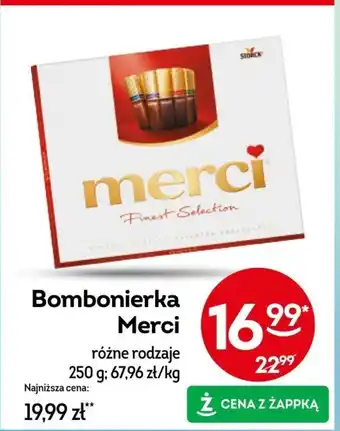 Żabka Bombonierka merci 250 g oferta