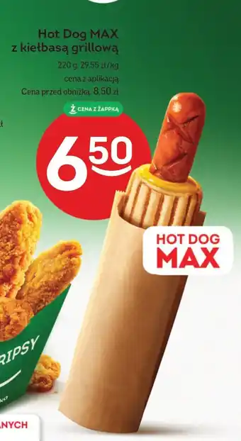 Żabka Hot Dog MAX z kiełbasą grillową 220 g oferta