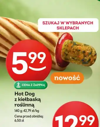 Żabka Hot Dog z kiełbaską roślinną 140 g oferta